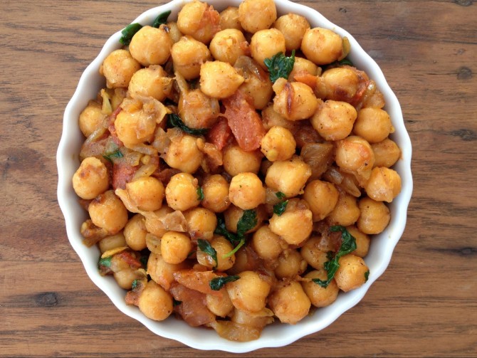 Meatless Monday – Garbanzo Beans Indian Style